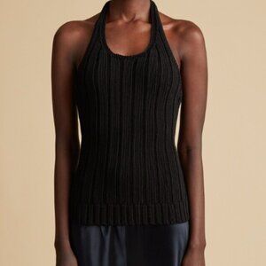Khaite Sesto Knit Crochet Halterneck Top
